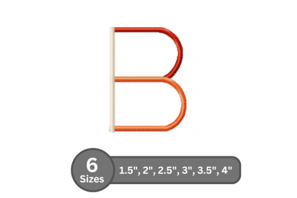 Color Bar Alphabet -B